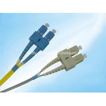 Sc Duplex Single Mode / Mutimode PVC / Lszh Fibra Óptica Patch Jumper